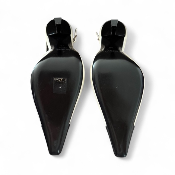 Saint Laurent  Ines Slingback Pumps In Satin Brand New Vintage - Picture 5 of 9